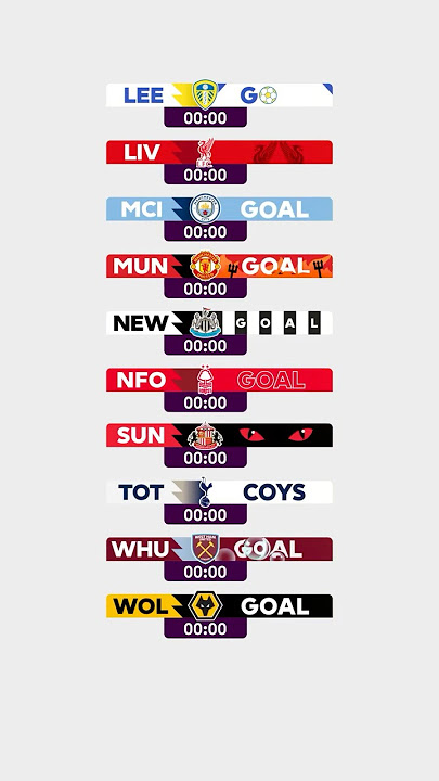 Premier League Goal ANIMATIONS 🎨
