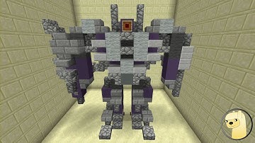 Minecraft - How To Build Transformers 3 Shockwave Robot Mode!
