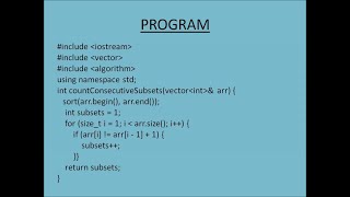 Minimum Number of Subsets with Consecutive Numbers