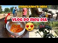 COMEÇANDO A OBRA + ALMOÇO DELICIOSO + LIMPANDO MEU QUINTAL #vidanaroça #vidasimples