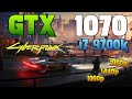 Test GTX 1070 + i7 9700K Cyberpunk 2077 v1.61  l 1080p l 1440p l 2160p l