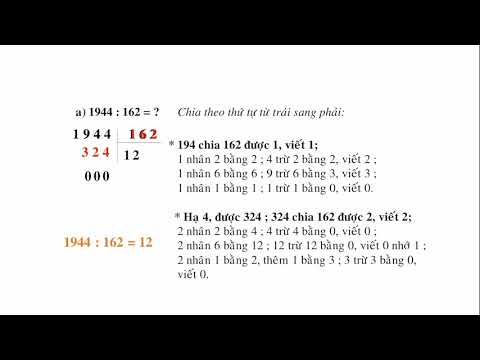 Tuần 16 - Toán - Bài: Chia cho số có ba chữ số