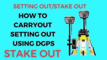 Setting out, stake out || how to set out point using DGPS