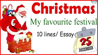 10 lines on Christmas || My favourite festival - Christmas || Essay in English || LearnVid Dr. Dipti