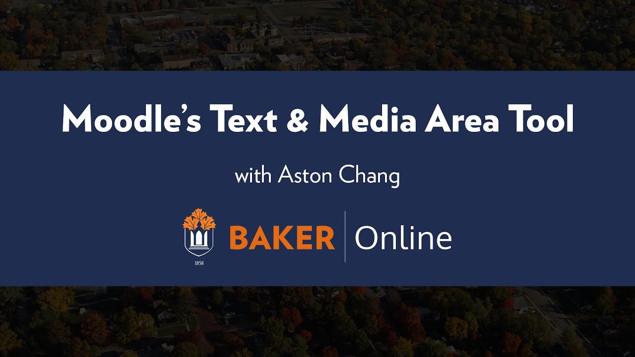 Adding Text and Media to your Moodle Shell - YouTube