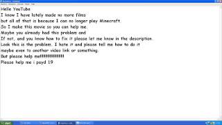 Minecraft: Fatal Error