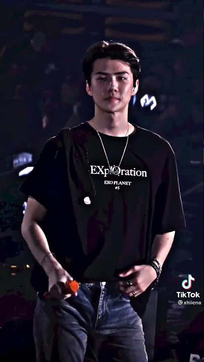 sehun in black just 🔥🔥🔥 #sehun #exo