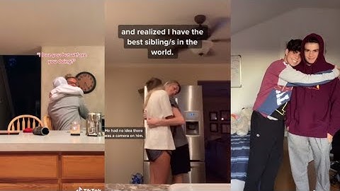 Hug your siblings for no reason and see their reaction | RANDOM