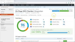 User Experience ideas |  onpage seo checker | semrush tutorial
