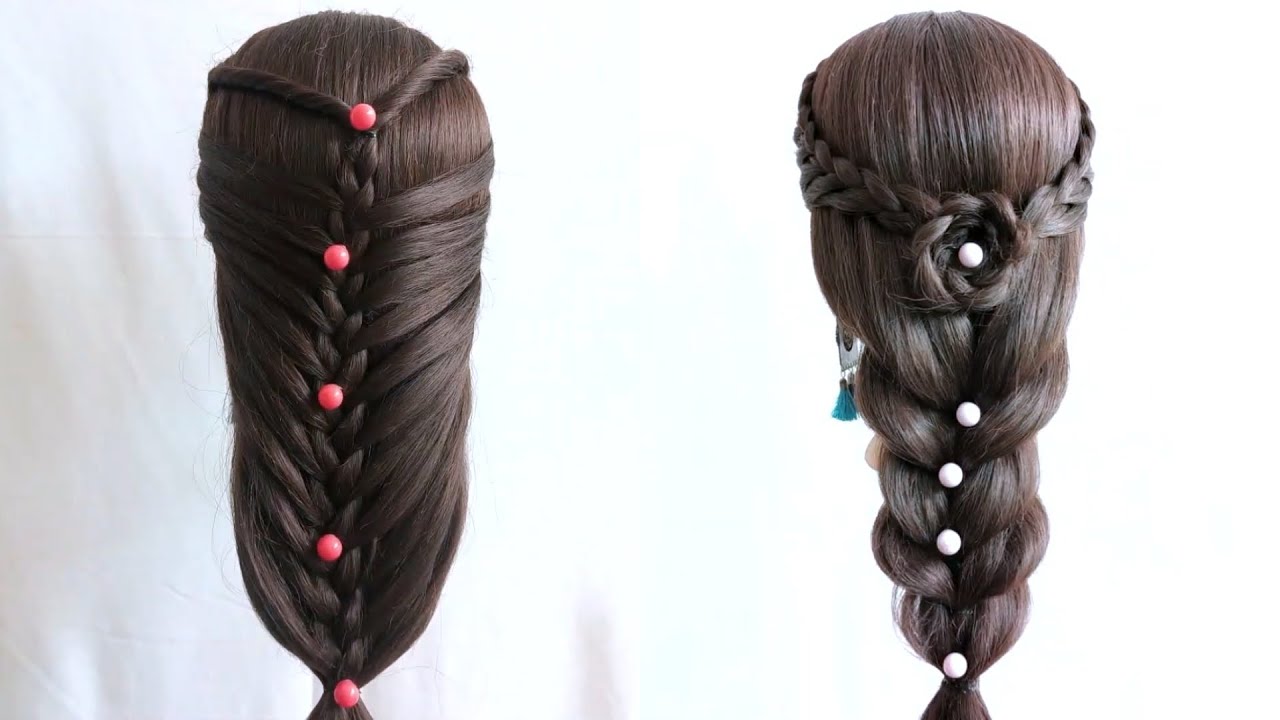 Best Hairstyle For Girls - Easy Simple Hairstyle | Hairstyle for wedding | New Hairstyles