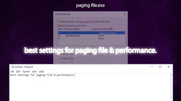 best settings for paging file | performance boost windows 7/8/10/11
