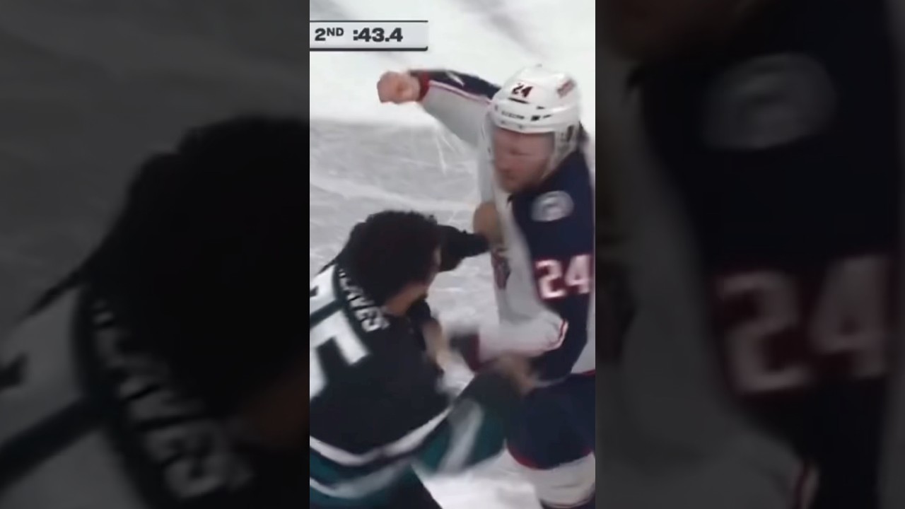Best NHL Fight of All Time | Mathieu Olivier vs Ryan Reaves | Bluejackets vs Sharks | January 6 2026