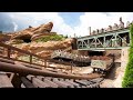 【4K&高音質】香港のディズニーにしかない逆走するジェットコースター ビッグ・グリズリー・マウンテン・ラナウェイ・マイン・カー