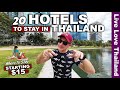 Where To Stay In Thailand | 20 Cheap Affordable &amp; Luxury Hotels #livelovethailand