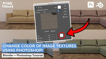 Change the Color of 3D Image Textures Using Photoshop  — Blender and Photoshop Tutorial