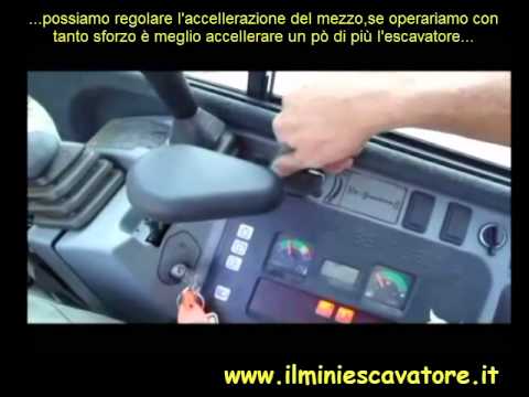 Videocorso guida Miniescavatore