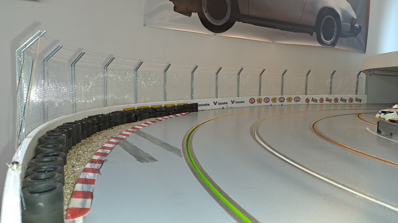 Realistischer Fangzaun an der Slotcarbahn DIY