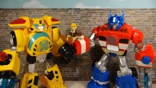 OPTIMUS PRIME reviews Rescue Bots Energize Bumblebee & Optimus Prime