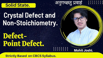 Point Defect | Lecture-3 | Crystal Defect and Non-Stoichiometry | Lect-1/3 | Mohit Joshi.