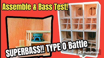 ASSEMBLE SUPERBASS SOUND! PARAFLEX TYPE O 12" EXTENDED VERSION STRONG LOUD SUBWOOFER BOX