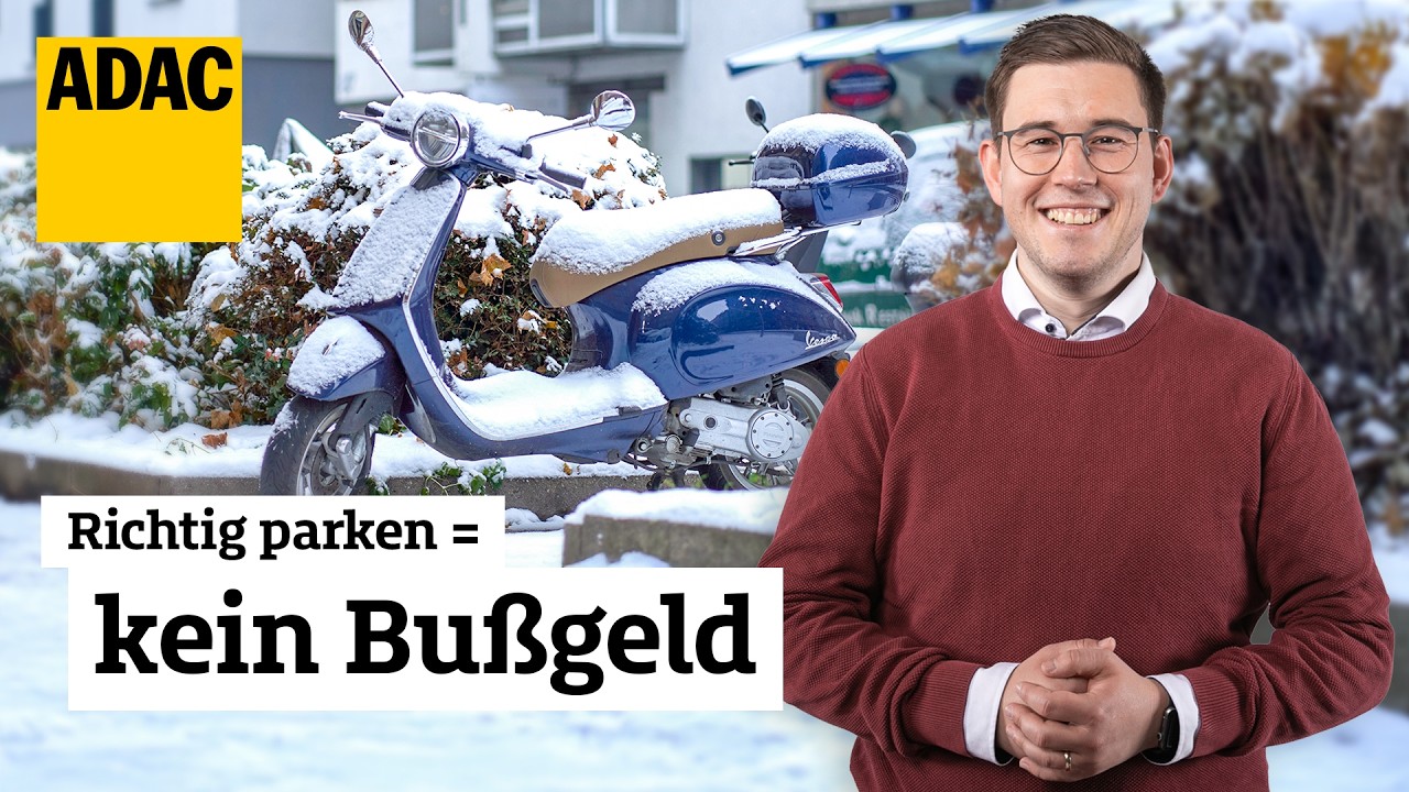 Bußgeld vermeiden beim Motorradparken – so geht’s richtig | ADAC | Recht? Logisch!