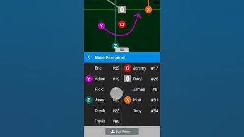 iPhone V3.2 - Personnel Groups - Flag Football Playmaker iPhone App