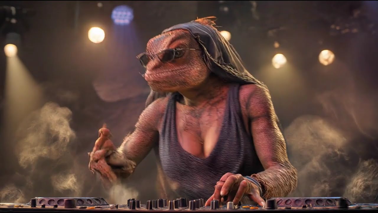 DJ Reptillia's Techno Journey: Unleashing the Primal Smoke Ritual! 🎶🔥