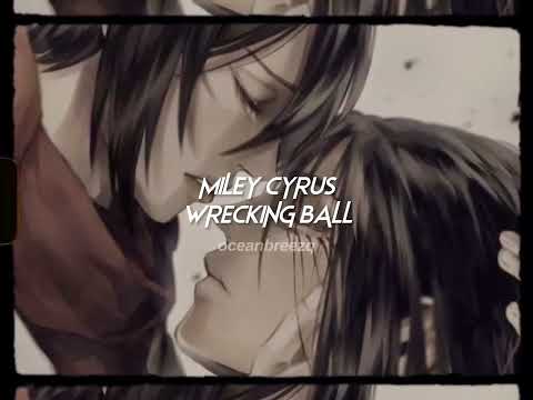 Miley Cyrus Wrecking Ball Sped Up Reverb 