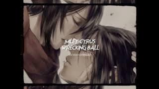 miley cyrus-wrecking ball (sped up reverb)