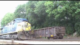 CSX G492 Light Power at Pulaski St. in Athens, GA 5/22/10