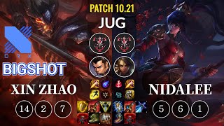 DRX BigShot Xin Zhao vs Nidalee Jungle - KR Patch 10.21