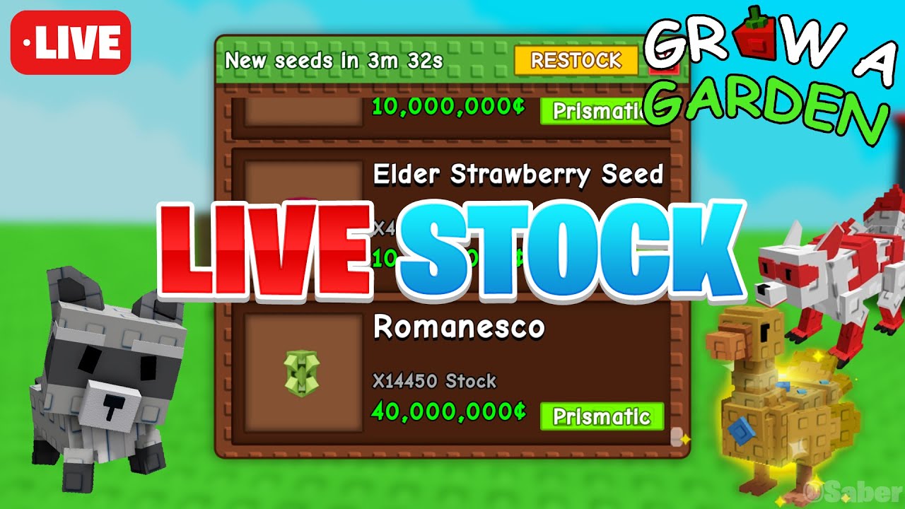 LIVE 🔴 | GROW A GARDEN STOCK, EGGS, WEATHER & COSMETICS! TRADE 24/7!
