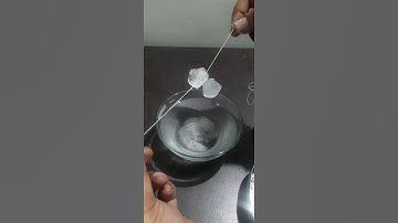 Experiement with ice cube using thread #ytshorts #science #experiment #icecube #magic