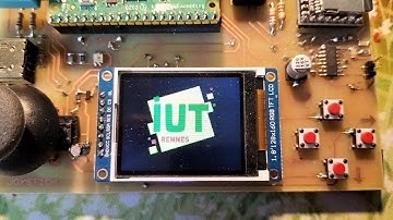 Retrogaming console with raspberry Pico and Circuitpython - 2 - LCD test