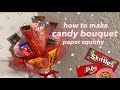 HOW TO MAKE CANDY BOUQUET PAPERSQUISHY | TUTORIAL