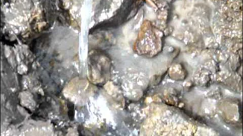 RDF Aluminun Spring Box in use, Used on natural spring developement catchin 3 gallons per minute