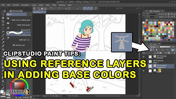 Using Reference Layers In Adding Base Colors in ClipStudio Paint