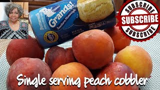 How To Prepare Mini Peach Cobbler Out Of Grand Biscuits Recipe 3