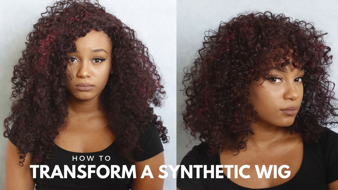 How to Transform a Synthetic Wig |Outre Dominican Curly Wig - YouTube