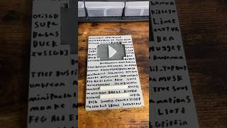 Part 9 of adding My subscribers names to a play button #lego #playbutton #shorts