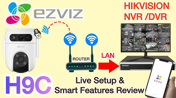 How to connect Ezviz H9C Camera to NVR | How to connect Ezviz H9C WiFi camera with NVR