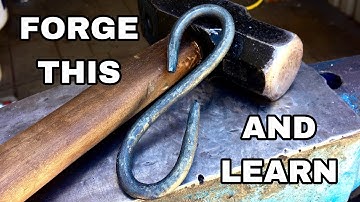 Learn Bending With This Simple Beginner’s Blacksmithing Project | Forging an S-Hook
