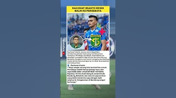Rachmat Irianto Resmi tinggalkan persib #beritapersibbandungterbaruhariini #pemainpersib #persib