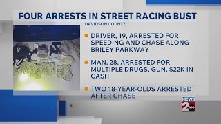 4 arrests made in street racing busts by Nashville, TN police
