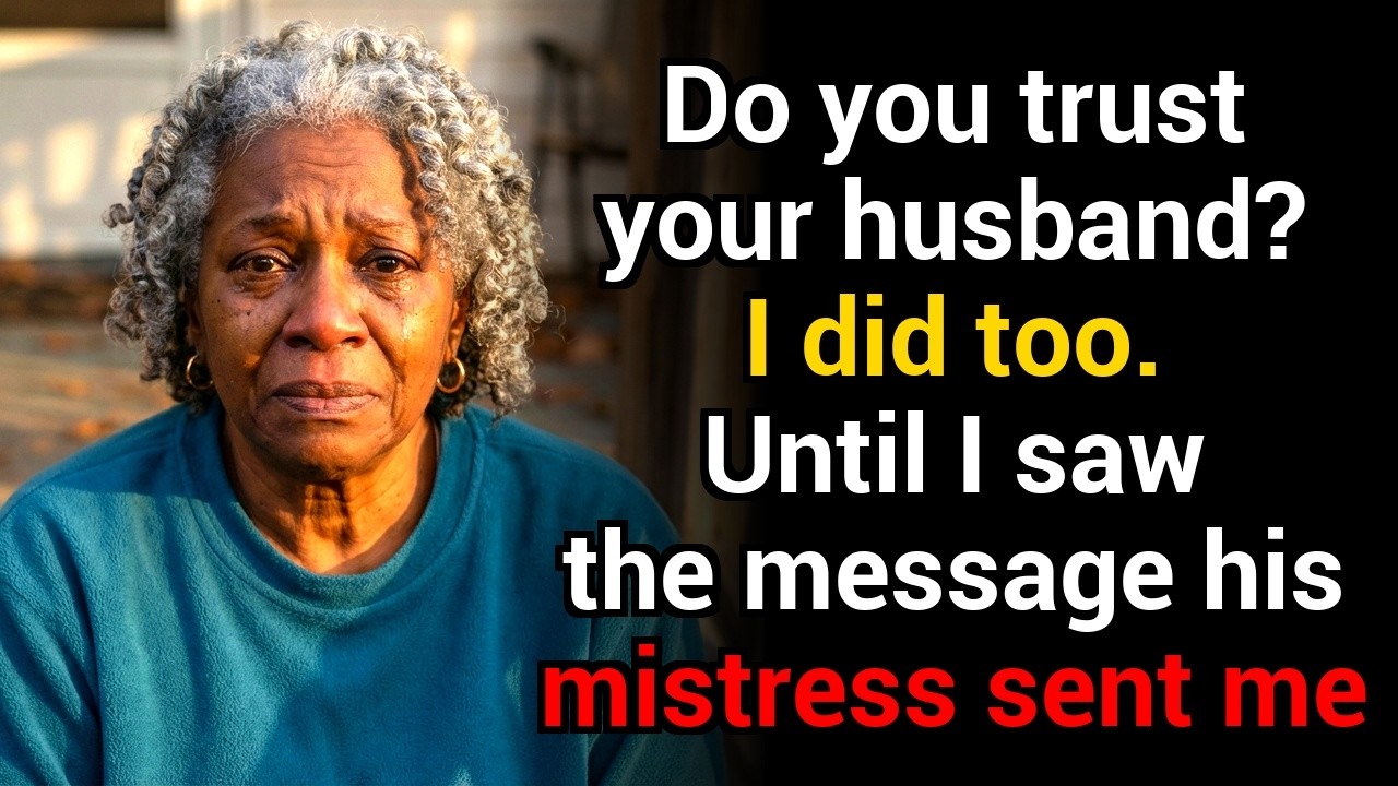 Do you trust your husband? I did too. Until I saw the message his mistress sent me