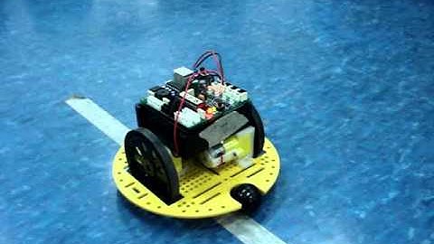 Finally our robot made a right angle turn