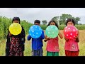outdoor fun with Flower Balloon and learn colors for kids by I kids episode -384.