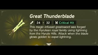 Great Thunderblade | Respawn Location | Zelda BOTW