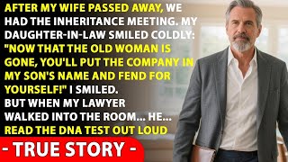 After my wife passed away, we had the inheritance meeting. My daughter-in-law smiled coldly Now!!