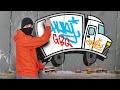 Graffiti Bombing my own White Van